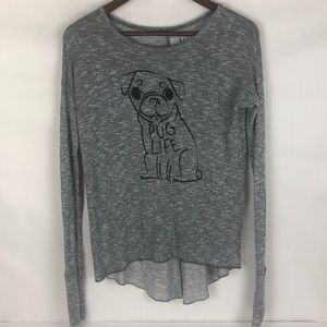 Aeropostale women’s size XS pug life thin sweater